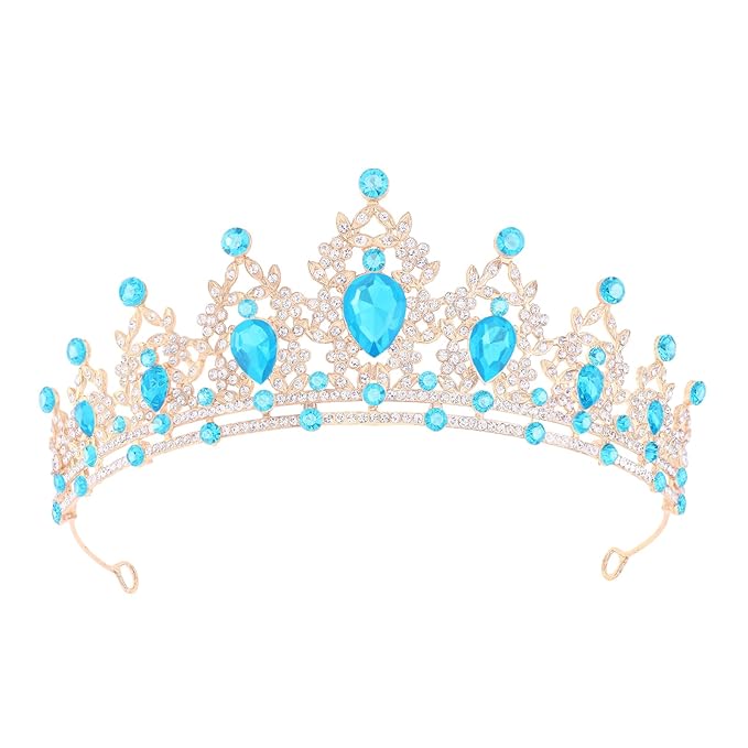Princess Tiara and Crown for Women Wedding Tiaras for Bridal girls Tiaras and Crystal Crowns Rhinestone Headband Metal Hair Accessories for Costume Birthday Party Prom Gifts