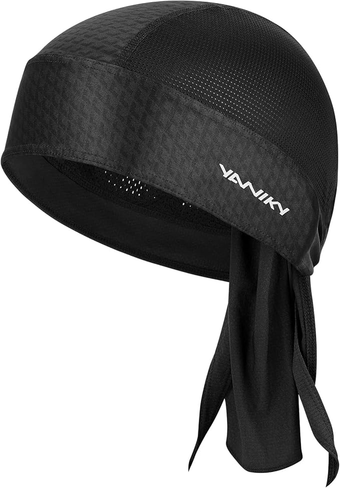 Bandanas Skull Caps for Men, Women Skull Cap Helmet Liner Cycling Hat Durags Motorcycle Bandana Sweat Wicking Do Rag