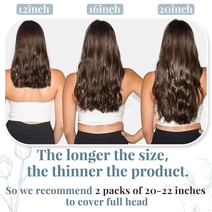 RUNATURE Purple Hair Extensions Clip in Real Human Hair, Full Head Clip in Extensions for Long Hair, Remy Natural Hair Colored Extensions for Women, 22 Inch 70g 5pcs