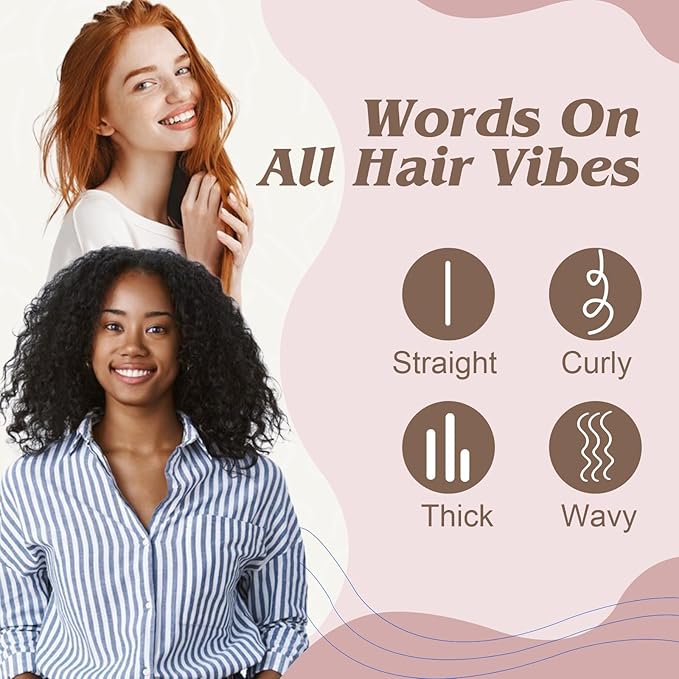 Mini Boar Bristle Hair Brush - Boar & Nylon Bristle Small Brush for Women Kids Long Short Hair to Smooth Add Shine - Travel Size Hair Brush for Purse,Pocket - Brown