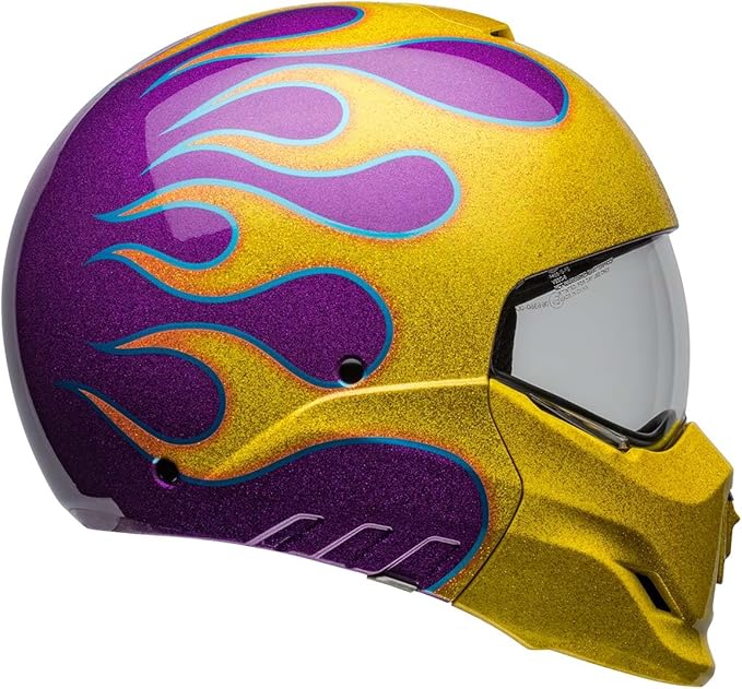 Bell Broozer Helmet (Gloss Ignite Purple/Yellow - Small)