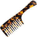 Giorgio G53 Wide Tooth Comb for Curly, Thick Hair - Handmade Rake Detangler for Wet or Dry Hair, Saw-Cut and Hand Polished (8")