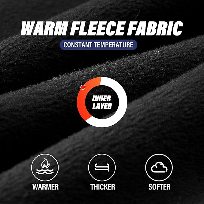 SUNMECI Neck Gaiter Warmer Ski Scarf Windproof Mask - Thick Fleece Neck Warmer Cold Weather Face Mask