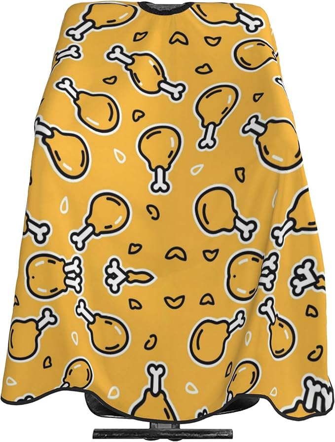 Hair Cut Cape Crispy Fried Chicken Hair Cutting Gown, Lightweight Hairdresser Apron for Hair Cutting, Haircut Tools