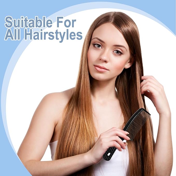 Disposable Combs in Bulk Individually Wrapped Widen Combs Sturdy Hair Combs for Women and Men, Long Handle Combs for Homeless, Hotel,Shelter, Nursing Home,Charity Church (8 IN, Count, 100)