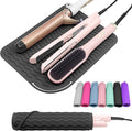 Plus Size Silicone Heat Resistant Mat, Portable Travel Hot Tools Pad Cover for Curling Iron, Flat Iron, Hair Straightener and Other Hair Styling Tools(12.0" x 9.0")