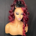 Burgundy Wig Human Hair 13x6 Loose Wave Lace Front Wigs Human Hair 1b 99j Burgundy Lace Front Wigs for Women 250% density Ombre Burgundy Lace Front Wig