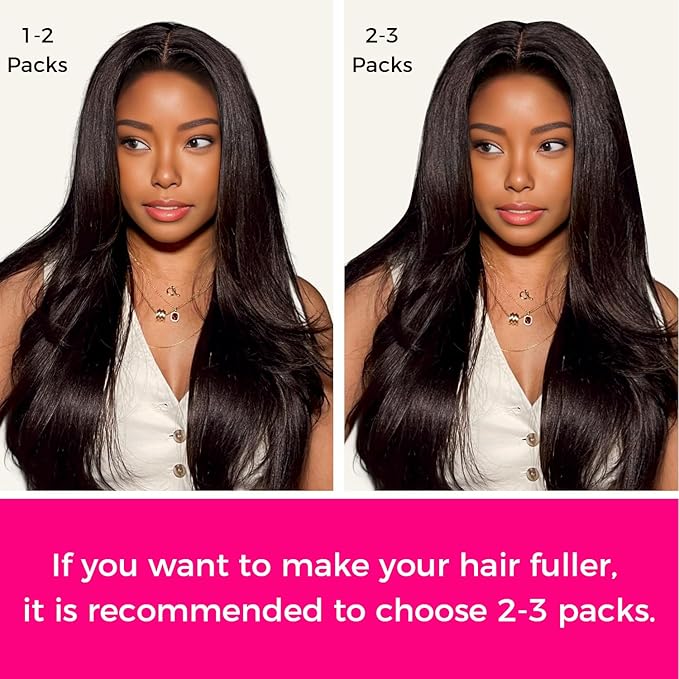 Lashey Seamless Clip in Hair Extensions Human Hair #2 Dark Brown Light Yaki Straight Clip in Extensions Real Human Hair 7pcs 110g 20 Inch PU Weft Natural Hair Extensions for Women