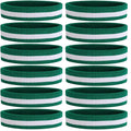 ONUPGO Sweatband Headbands for Men & Women -12PCS Sports Headbands Moisture Wicking Athletic Cotton Terry Cloth Headband for Tennis,Basketball,Football,Gym,Working Out