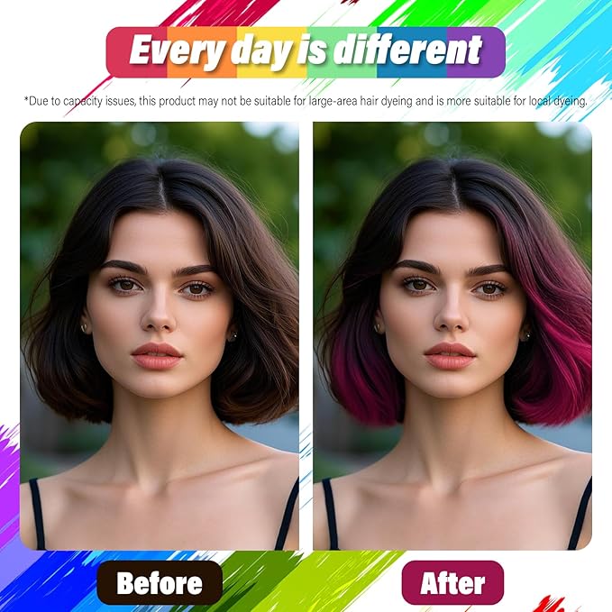 Halloween Hair Spray,Temporary Hair Color Spray for Women Kids Men,Washable Hairspray,Colored Hair Spray,Color Hairspray for Halloween,Party,Cosplay,Christmas Day (06#Pink)