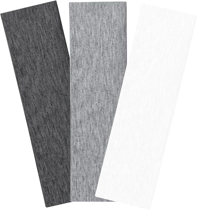 3PCS Headbands for Women Non Slip Elastic Sweat Hairbands Fashion Sports Hair Bands Soft Cloth Fabric Stretchy Headband for Workout Yoga Running