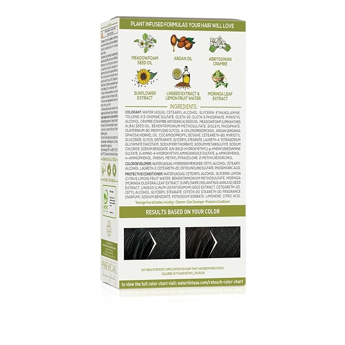Naturtint Black Root Retouch Crème Permanent Hair Color - Ammonia Free, Conceal Grays, No Artificial Scent, 1.52 Fl Oz
