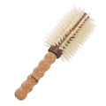 Professional Boar Bristle Round Brush for Blow Drying | 2.75" Large Volume Barrel | Ultra-Light Cork Handle | Volumizing & Smoothing Tool for Fine, Thin Hair | Salon Blowout Results