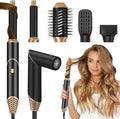 Hair Dryer Brush Set 6 in 1, Anluomania Blow Dryer Brush Foldable, Multi Negative Ionic Curl Hair Dryer Hair Styling Tools, Detachable Air Hair Styler Curling Iron for Curling, Drying, Straightening