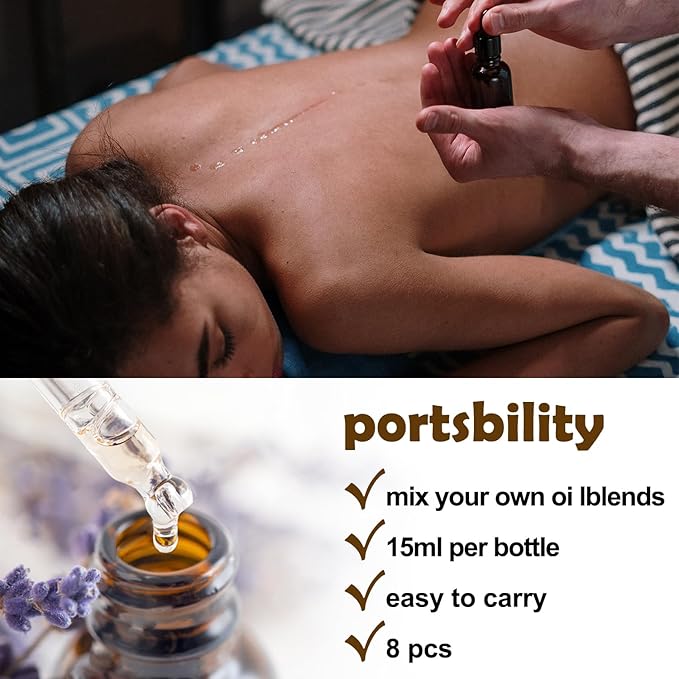 30ml Precision Dropping Bottles - Ideal for Essential Oils, Perfume Making, and DIY Projects. Safe, Durable, Eco-Friendly, and Perfect for Home or Lab Use Dropping Bottles(8pieces)