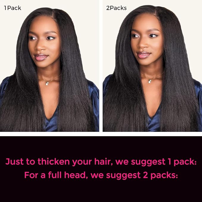 Lashey Yaki Straight Clip in Hair Extensions 7pcs 120g 16 Inch Seamless Clip in Hair Extension Natural Black Clip Ins Real Human Hair for Women