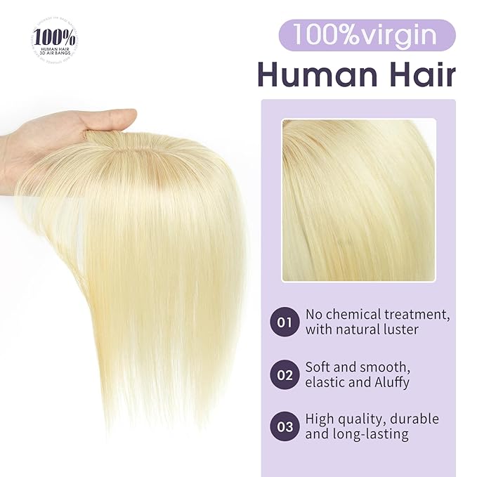 Hair Topper for Women with Thinning Hair, Lightweight & Add Volume Hairpiece for White HairRoots Cover, Changing Hairstyle, Trendy and Comfortable Design
