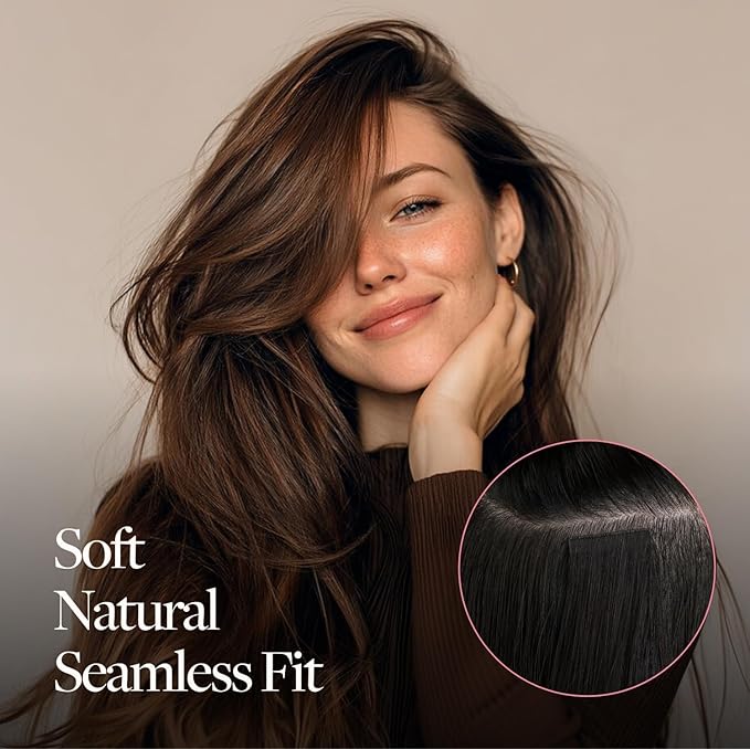 GOO GOO Genius Tape in Hair Extensions, Hand Tied Tape Weft, 2 Dark Brown, 16inch 50g 20pcs, Remy Human Hair, Seamless Invisible Tape, Natural Blend, Lightweight