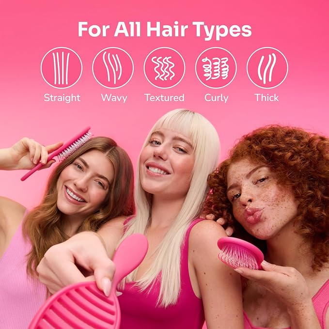 Wet Brush Detangling Brush, Original Detangler Brush (Sky) - Wet & Dry Tangle-Free Hair Brush for Women & Men - No Tangle Soft & Flexible Bristles for Straight, Curly, & Thick Hair