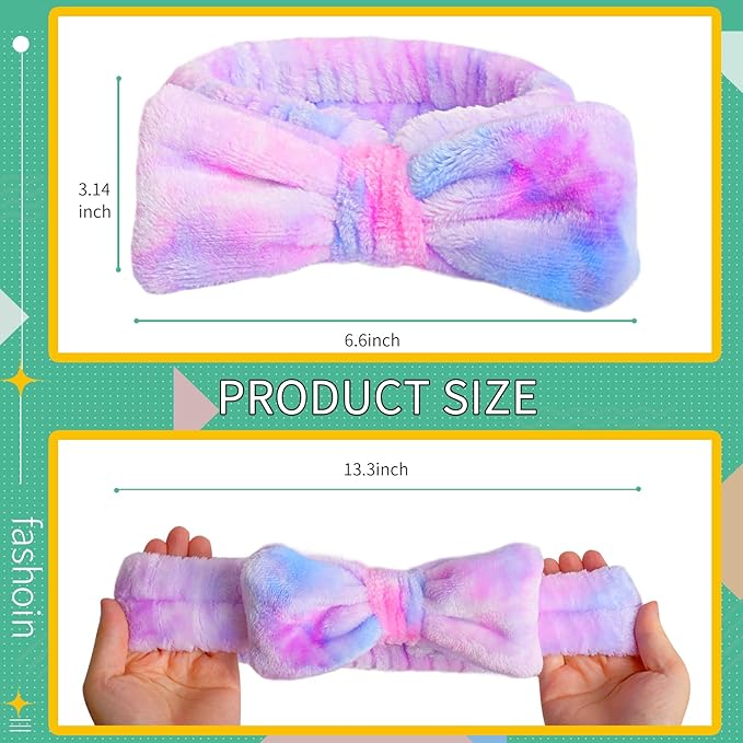 WSYUB Spa Headband,Makeup&Skincare Headbands,Headband for Washing Face,Teen Girls Stocking Stuffers Fuzzy Hair Bands for Women,Christmas Gifts for Teens
