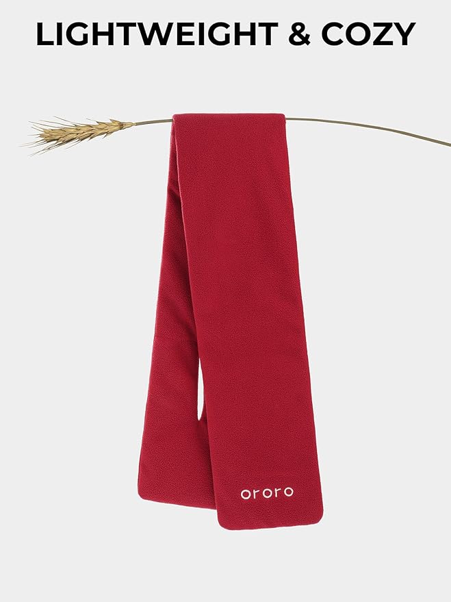 ORORO Heated Scarf, Up to 12 Hours of Warmth, Heated Neck Warmer with Rechargeable Battery