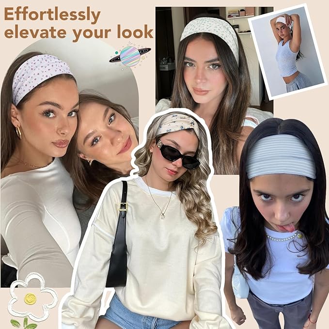 TERSE Headbands for Women Non Slip: Twist Head Bands for Women's Hair Trendy Fashion Hair Bands