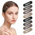 Small Flat Hair Clips for Women Lay Down Clips for Thin Hair Accessories 2.16 Inch 8pack