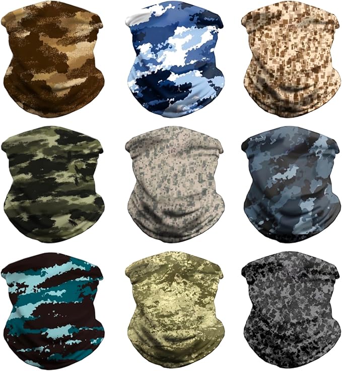 Neck Gaiter Face Cover - Sun Protection Mask Balaclava for Men and Women