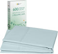 CALIFORNIA DESIGN DEN Luxuriously Soft Hotel Quality 600 Thread Count, 100% Cotton Set of 2 Cases, Crisp & Cool Standard Pillows Cases Set of 2 Fits Standard & Queen Pillows (Seafoam)