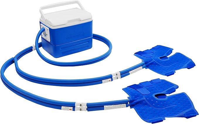 Polar Active Ice 3.0 Cold Therapy Ice Machine System with Programmable Timer, Two Knee and Joint Compression Pads, Lightweight 9 Quart Cooler, Quiet Pump, Strong Cryotherapy Pain Relief Treatment