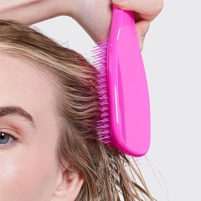Tangle Teezer Fine & Fragile Ultimate Detangler Brush, Dry & Wet Hair Brush to Detangle & Reduce Breakage, Runway Pink