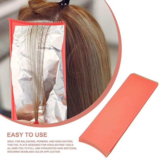 Professional Balayage Kit with Highlighting Board & Hair Dye Tools – Complete Hair Coloring Tools Set for Salon & Home Use, Reusable Hair Dying Tools for Highlights & Hair Color Application (red)