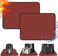 Heat Resistant Mats for Countertop - Fireproof 16x24in Heat Resistant Mats for Air Fryer - Kitchen Countertop Protector for Air Fryer, Coffee Maker, Stand Mixer, Toaster, Oven 2PCS - Red