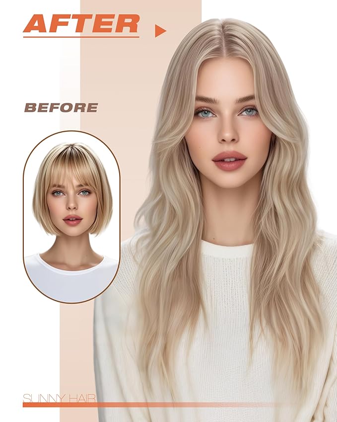 Sunny Hair Blonde Tape in Hair Extensions Human Hair Ash Blonde Highlight Bleach Blonde Hair Extensions Tape in 28 Inch Remy Tape in Txtensions for Women Wedding 20Pcs 50g