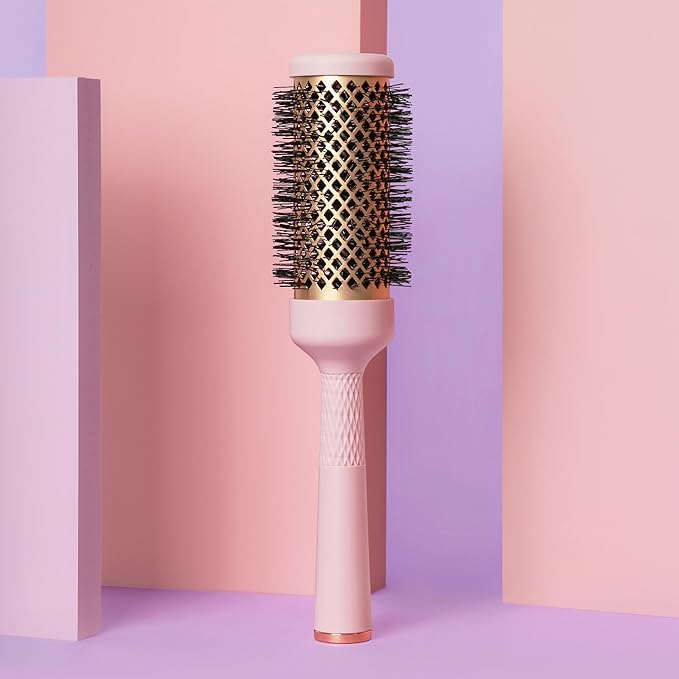 Magic Curling Round Brush (Wavy 1.7 Inch), Non-electronic, Self-Standing Round Quick Styling Brush, Great Blowout, Ceramic Coated/Ionic Thermal Barrel, Blowout Volume, Wave Styler