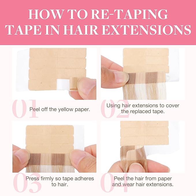 GOO GOO Tape in Hair Extensions Human Hair, 16/22 Light Blonde Highlighted Golden Blonde, 26inch 120g 40pcs, Skin Weft Seamless Invisible, Silky Straight with Thick Ends, Remy Human Hair