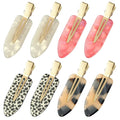 8 Pcs No bend Hair Clips No Crease Makeup Hair Clip Duckbill Clip No Dent Creaseless Alligator Hair Barrettes for Salon Hairstyle Women Girls Makeup Accessories Cellulose Acetate (PinkWhite)