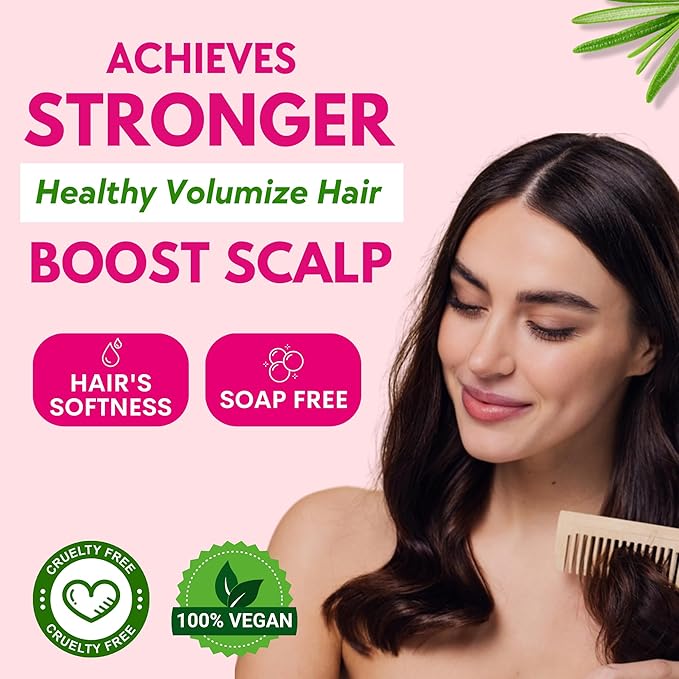 Muun Rosemary Shampoo and Conditioner Bar Set 3 - Natural Solid Hair Growth Soap Bars for Women with Straight, Curly or Thinning Hair for Anti-Hair Loss, Regrowth, pH Balanced, Sulfate & Silicone Free