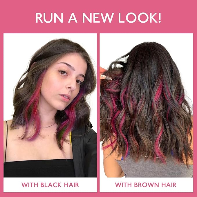 WENNALIFE Burgundy Red Clip in Hair Extensions Real Human Hair 35g 6pcs 22 Inch Colored Hair Extensions for Kids Women Colorful Hair Pieces Pop-up Style Straight Extensiones De Cabello Humano Con Clip