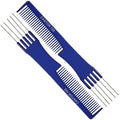 Lift Teasing Comb & Hair Pick - 2 Pack, Five Stainless Steel Lifts - Chemical & Heat Resistant Detangler - Anti Static Comb For All Hair Types - By Cantor
