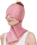 ONLYCARE Migraine Relief Cap and Neck Ice Pack Wrap Gel Set, Upgrade Headache Relief Cap and Shoulder Cold Pack, Hot and Cold Compress, Relief of Pain, Swelling, Office Pressure
