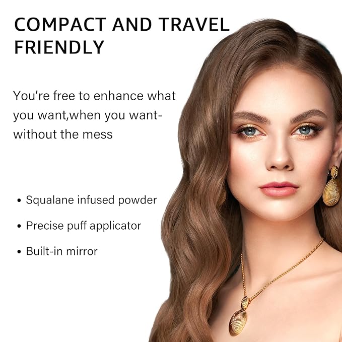Instantly Hairline powder, Root touch up hair color for gray coverage, hair powder for women men bald spot loss and thin concealing（Dark Brown)