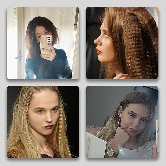 Crimping Iron Hair Crimper for Hair DSHOW Hair Waver Volumizing Crimper with Titanium Ceramic Plates Styling Tools for Women Girls