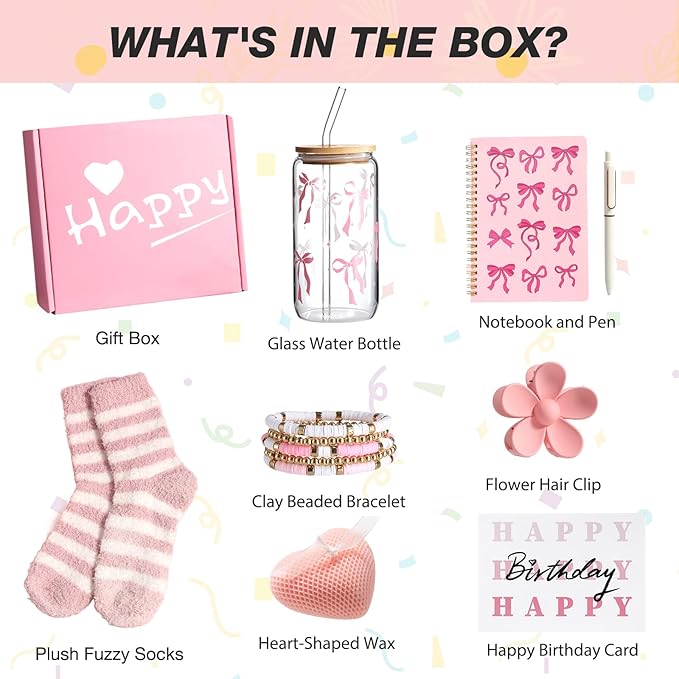 Eirunyx Birthday Gifts for Teen Girls Women, Teen Girl Gifts,Happy Birthday Gift Box For Girl, Women,Friend, Daughter, Niece, Granddaughter,Sister