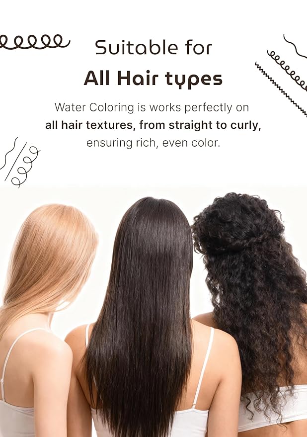 Korean Permanent Hair Dye, Powder Hair Color Kit, Medium Brown, Gray Hair Coverage, Plant-Based Formula, Easy Application for Roots, Short & Long Hair, Vegan, Just Mix with Water (3 Powder Packets)