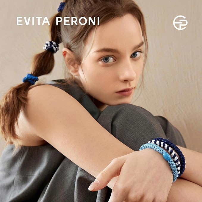 EVITA PERONI 12 Pcs Hair Ties, High Elastic Ponytail Holders, Hair Ties No Damage for Thick Curly Hair Women Men (Lemon Zest)