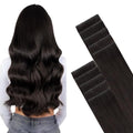 GOO GOO Invisi Edge Tape in Hair Extensions Human Hair, 2 Dark Brown, 10pcs 22inch 30g, Virgin Remy Hair, Seamless Injected Tape, Natural Look