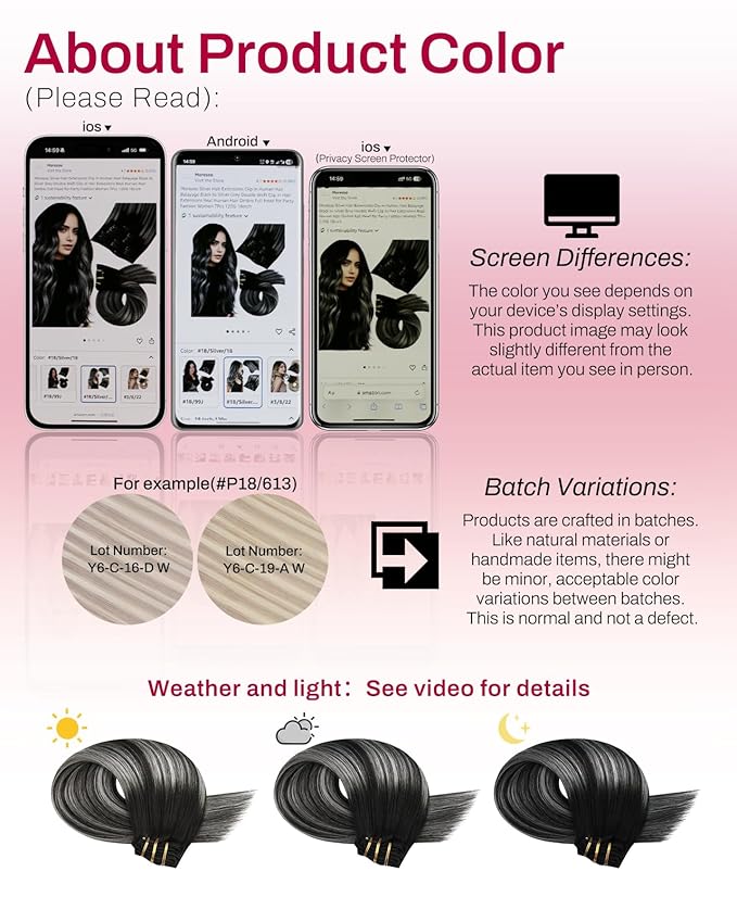 Moresoo Clip in Hair Extensions Human Hair Black to Silver Ombre Hair Extensions Clip ins Long Balayage Natural Black to Silver Grey Double Weft for Women Straight Remy Human Hair 80g/5pcs 20 Inch