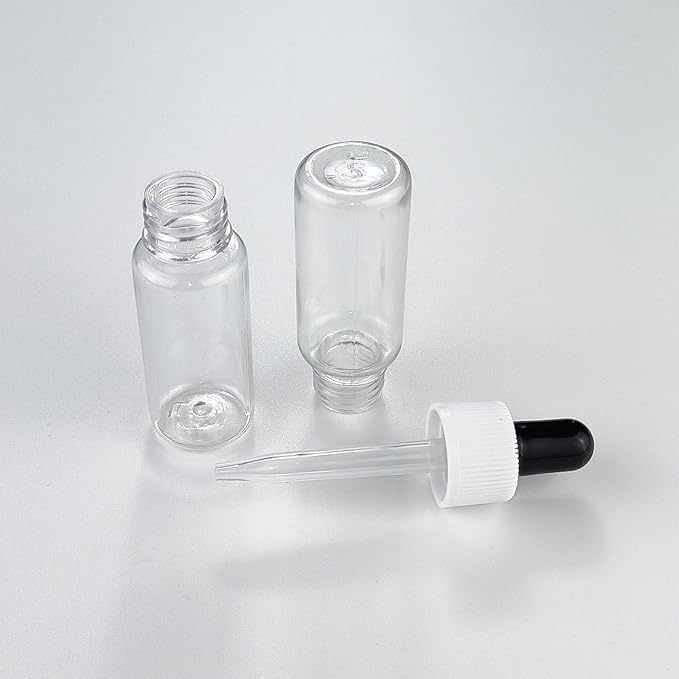 Kang&Chang 12pcs, 15ml, Plastic Dropper Bottles for Liquid