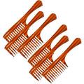 Giorgio G53 Wide Tooth Comb for Curly and Thick Hair, Large Handmade Rake Comb for Wet and Dry Use, Saw-Cut and Hand Polished (8")